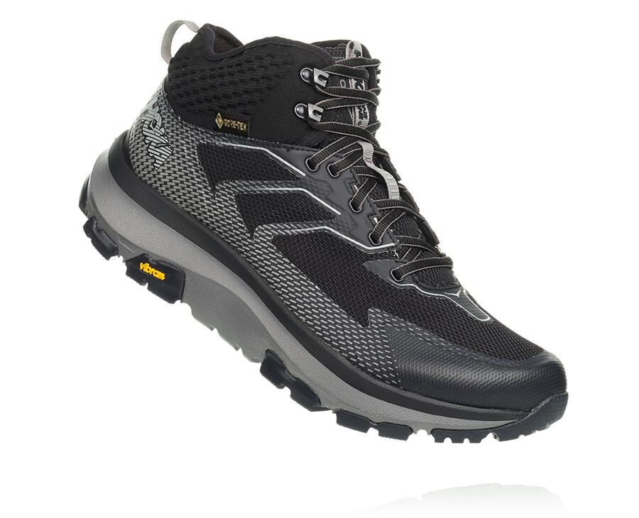 Hoka Australia One One Toa GORE-TEX - Mens Hiking Boots Black - HIOCQ-1537